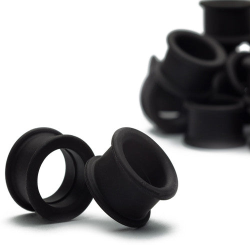 Black Tunnels by Kaos Softwear Stretched Lobes