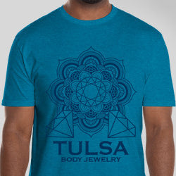 Tulsa Body Jewelry T-shirt Other Stuff Small Antique Sapphire