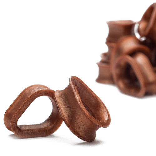 Copper Hydra Eyelets by Kaos Softwear Stretched Lobes