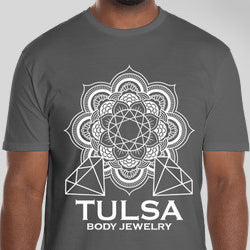 Tulsa Body Jewelry T-shirt Other Stuff Small Charcoal Gray