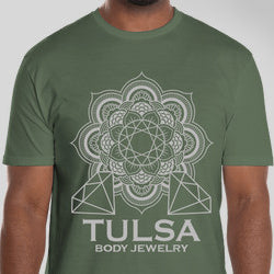 Tulsa Body Jewelry T-shirt Other Stuff Small Military Green