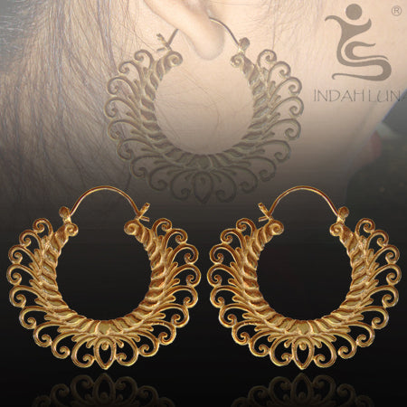 Brass Earrings Earrings 18 gauge (1mm) Yellow Brass