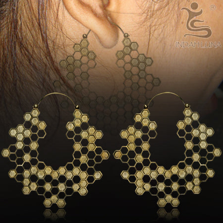 Brass Earrings Earrings 18 gauge (1mm) Yellow Brass