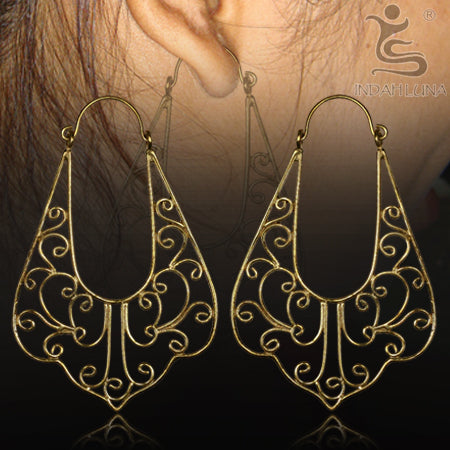 Brass Earrings Earrings 18 gauge (1mm) Yellow Brass