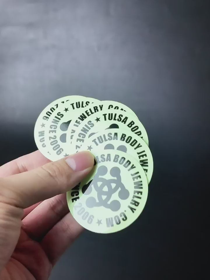2" Luminescent Sticker Other Stuff