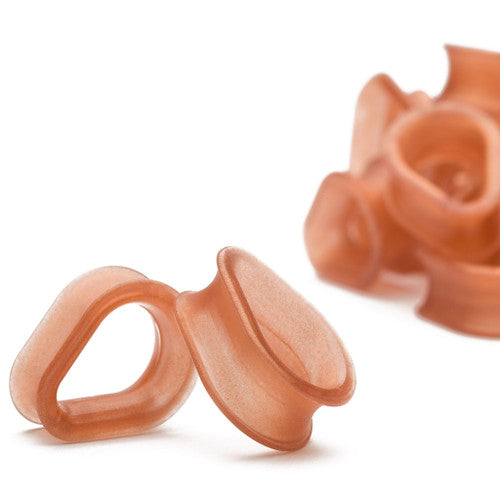 Rose Gold Hydra Eyelets by Kaos Softwear Stretched Lobes
