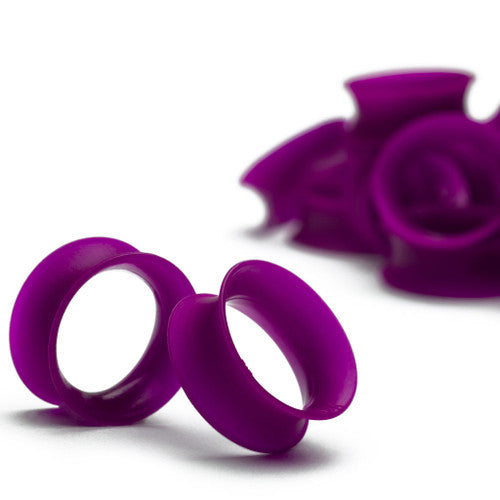 UV Purple Skin Eyelets by Kaos Softwear Stretched Lobes