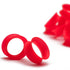 UV Red Skin Eyelets by Kaos Softwear Stretched Lobes