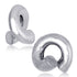 00g Brass Coils Ear Weights 00 gauge (9.5mm) White Brass