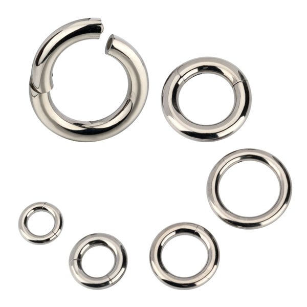 10g Titanium Hinged Segment Ring Hinged Rings  