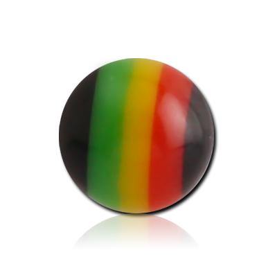 Ball Rasta Colors 14g Rasta Replacement Balls | Tulsa Body Jewelry