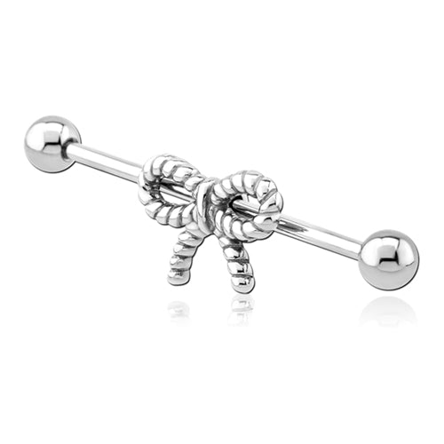 14g Rope Knot Industrial Barbell Industrials 14g - 1-1/2" long (38mm) Stainless Steel