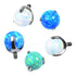 14g 3-Prong Opal Titanium Ball Dermals 14g - 5mm diameter Solid Titanium