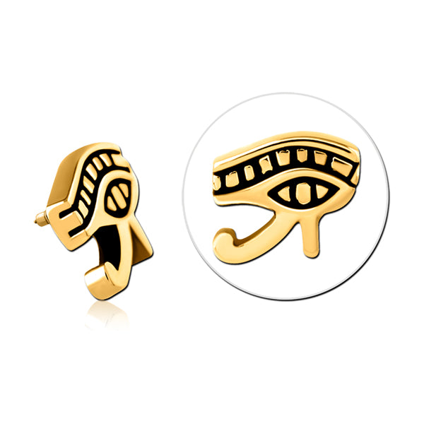 14g Eye of Horus Gold End Replacement Parts 14 gauge Gold
