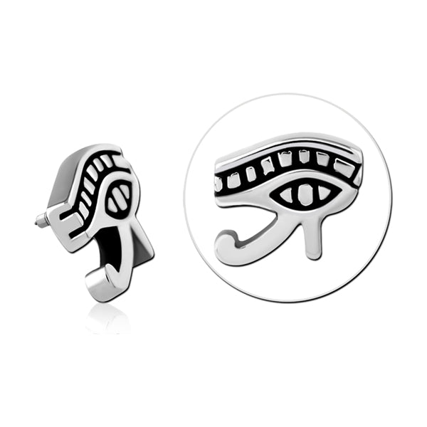14g Eye of Horus Stainless End Replacement Parts 14 gauge Stainless Steel
