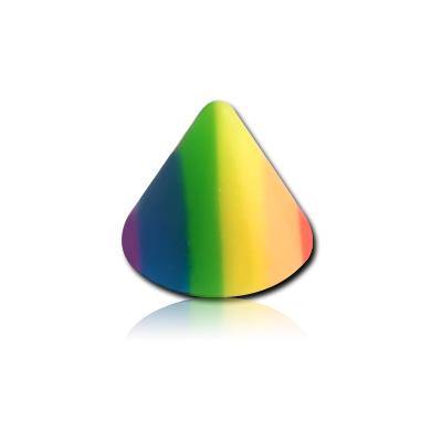 16g Rainbow Replacement Cones (4-pack) Replacement Parts 16g - 3x3mm Rainbow