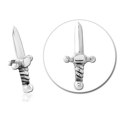 16g Dagger Stainless End Replacement Parts 16 gauge - 4.2x8.9mm Stainless Steel