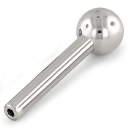 16g Threadless Barbell Shaft by NeoMetal Replacement Parts 16g - 3/16" long (4.8mm) - 3mm ball High Polish Titanium