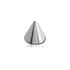 14g Titanium Replacement Cone Replacement Parts 14g - 3x3mm cone High Polish (silver)