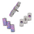 16g 3-Step Opal Titanium End Replacement Parts 16 gauge - 4.6x10.8mm Lavender Opals