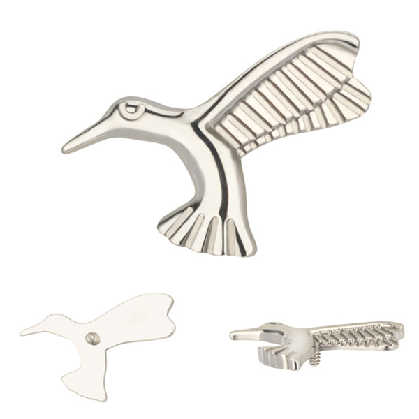 16g Hummingbird Titanium End Replacement Parts 16 gauge - 6.5x11mm High Polish (silver)