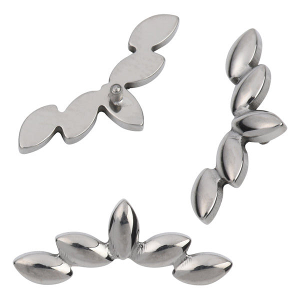 16g Laurel Fan Titanium End Replacement Parts 16 gauge - 5.2x14.2mm High Polish (silver)