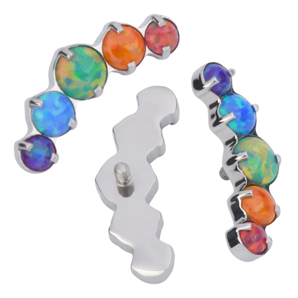 16g Opal Curve Titanium End Replacement Parts  