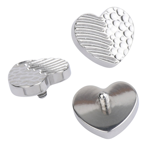 16g Turbulent Heart Titanium End Replacement Parts 16g - 5.1x5.7mm High Polish (silver)