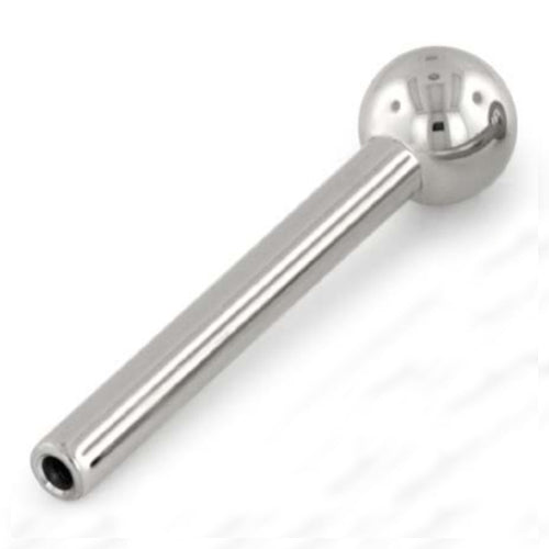 18g Threadless Barbell Shaft by NeoMetal Replacement Parts 18g - 3/16" long (4.8mm) - 2.5mm ball High Polish Titanium