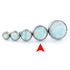4mm Bezel-set Cabochon Threadless End by NeoMetal Replacement Parts 4mm OW - White Opal