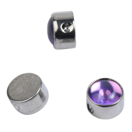Titanium Gemstone Disc Replacement Bead Replacement Parts  