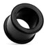 Double Flare Silicone Tunnels Plugs 6 gauge (4mm) Black