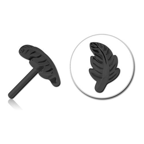 Feather Black Threadless End Replacement Parts 4.5x8mm Black
