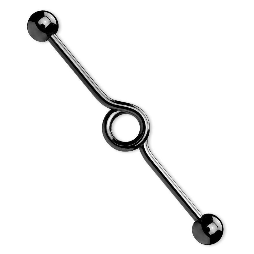 14g Anodized Looped Industrial Barbell - Tulsa Body Jewelry