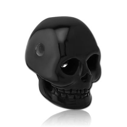 Skull Black Replacement Bead Replacement Parts 6mm Black