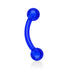 16g Bioflex Curved Barbell Curved Barbells 16g - 5/16" long (8mm) Dark Blue
