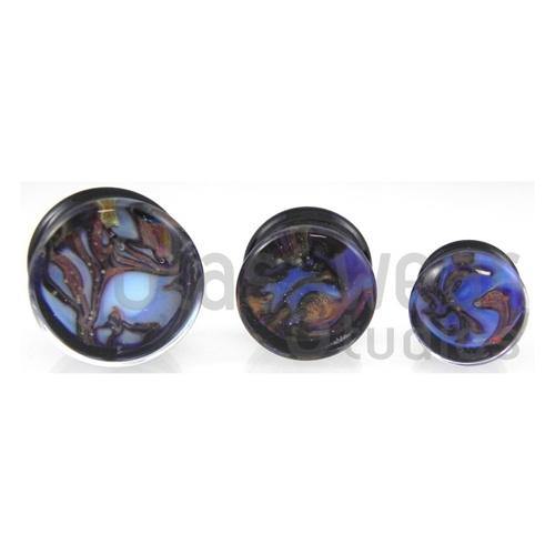 Boulder Opal Plugs by Glasswear Studios Plugs 1 inch (26mm) Boulder Opal