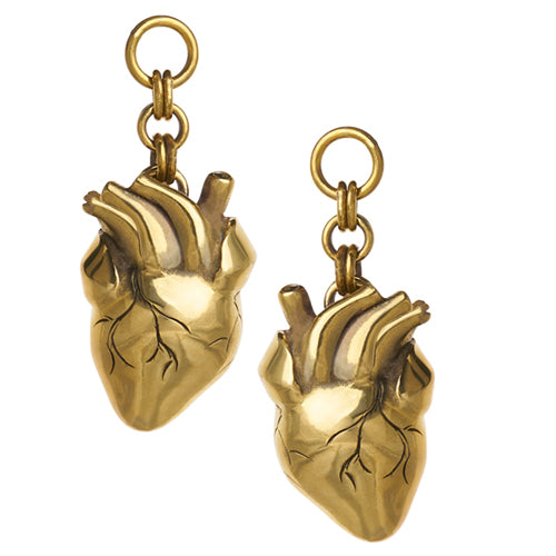 Anatomica Pendants by Diablo Organics Ear Weights Small Yellow Brass