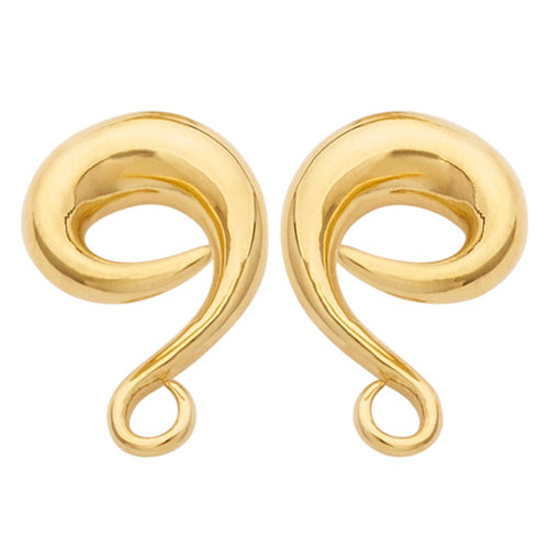 Brass Classic Coils by Diablo Organics Ear Weights 8 gauge (3mm) Yellow Brass