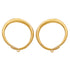 Brass Hoop Coils by Diablo Organics Ear Weights 14g (1.5mm) - 30mm diameter Yellow Brass