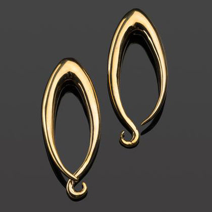 Brass Sleek Coils by Diablo Organics Ear Weights  