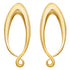 Brass Sleek Coils by Diablo Organics Ear Weights 00 gauge (9.5mm) Yellow Brass