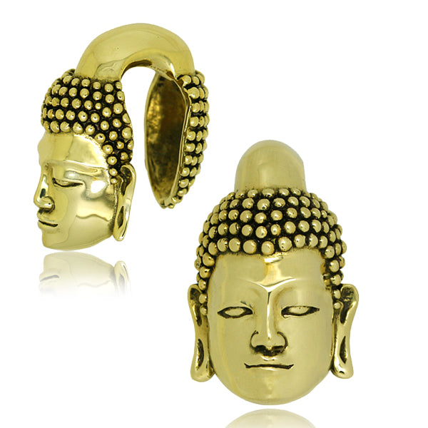 Buddha Brass Weights Ear Weights 1/2 inch (12mm) Yellow Brass