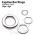 Captive Bar Ring by Body Circle Designs Captive Bead Rings 14g - 5/16" diameter Stainless Steel