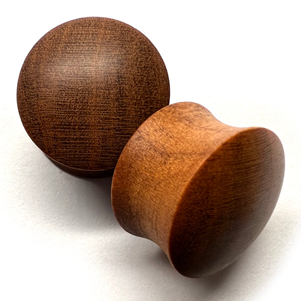 Cherry Wood Convex Front Plugs Plugs 8 gauge (3mm) - 8mm wearable Cherry Wood