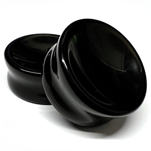 Black Obsidian Concave Plugs Plugs  