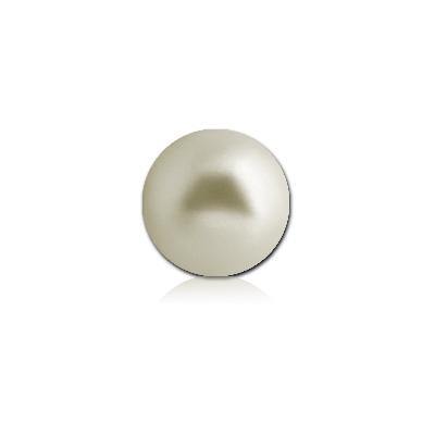 Synthetic Pearl Replacement Beads (2-pack) Replacement Parts 3mm diameter Cream