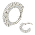 Deluxe CZ Titanium Hinged Ring Hinged Rings  