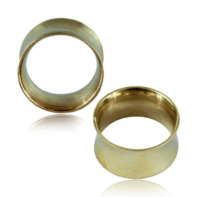 Double Flared Brass Tunnels Plugs  