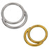 Double Face Titanium Hinged Ring Hinged Rings 16g - 5/16" diameter (8mm) High Polish (silver)